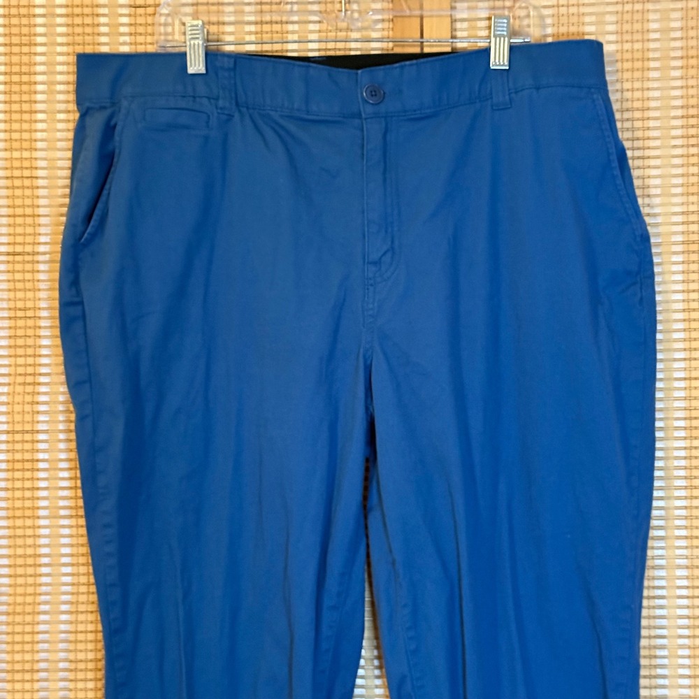 Lane Bryant Women Blue Chino Pants Straight Leg Stretch Size 18 Casual Workwear - Picture 2 of 9